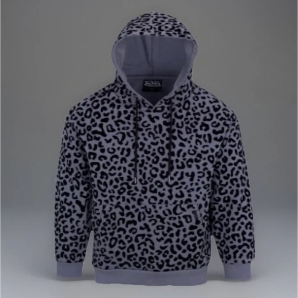 Von Dutch Originals Unisex Dirty Blue Cheetah Hoodie/Pullover | NEW/NWT!! - Picture 1 of 11